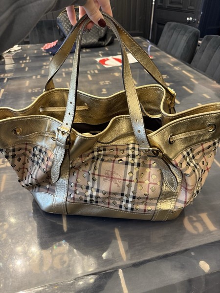 Burberry Studded Nova Check  Tote