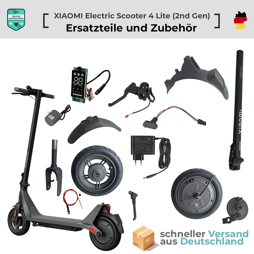 Ersatzteile  und Zubehör für Xiaomi Electric Scooter 4 Lite (2nd Gen) E-Scooter - Bild 1 von 1