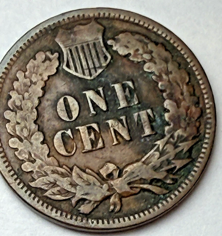 1902  Indian Head US 1c ~ Very Good / Fine? ~ Nice! ~ Y09 - Image 4 of 4