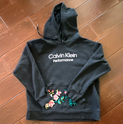 One of a kind Calvin Kline Performance Women's  Fleece Floral Hoodie M