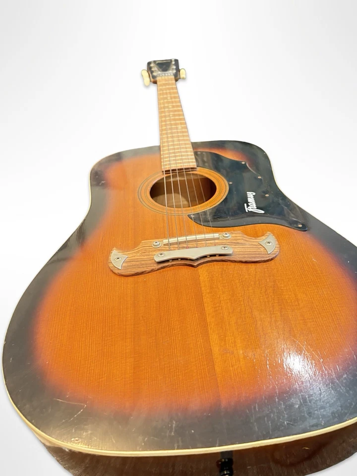 DE COLECCIÓN: Guitarra acústica Framus Texan años 60 Sunburst {Hecha en Alemania} Usada Foto 4 de 4