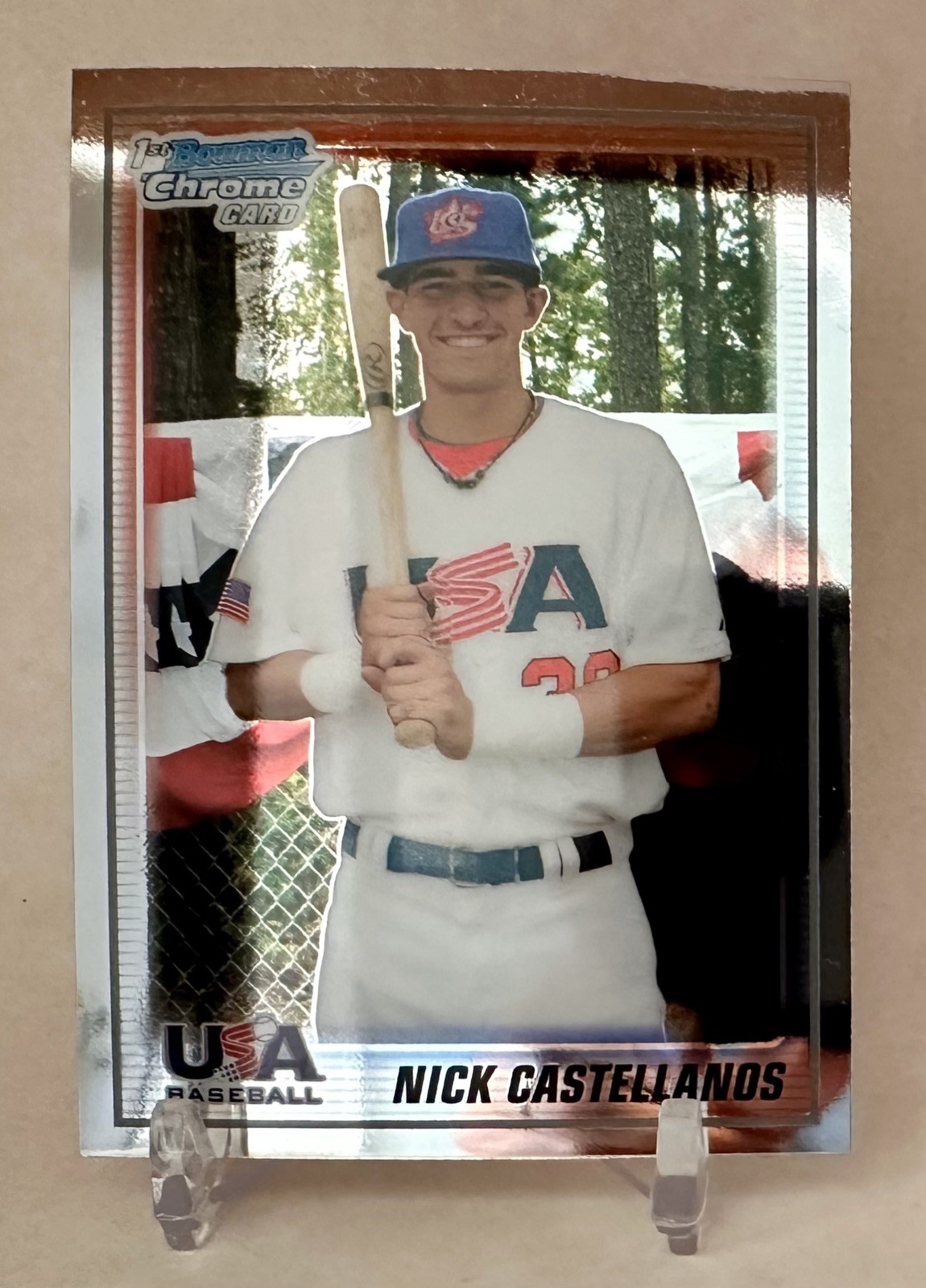 2010 Bowman Chrome #USA18-BC2 Nick Castellanos 18U USA Baseball