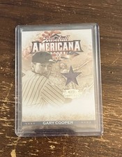 Gary Cooper #BA-24 2008 Donruss Threads Baseball Americana Materials /250