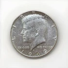 1967 USA Half Dollar, 0.400 Silver Coin, AU CONDITION, John F. Kennedy