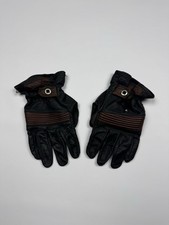 Vintage Leather Biker Gloves Size XL