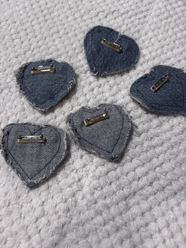 Small decorative hearts for sweaters or denim jackets. - Image 4 of 4