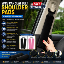 2PCS Car Seat Belt Shoulder Pads Soft Covers Comfort Interior Accessories