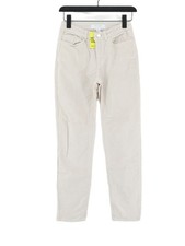 The White Label Women's Jeans W 24 in White Cotton with Elastane Boyfriend