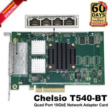 Dell Chelsio T540-BT Quad-Port 10GbE RJ45 PCIe Network Adapter 2RGPF