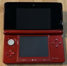 Nintendo 3DS Handheld System - Metallic Red Charger, Stylus 32GB/SD Card