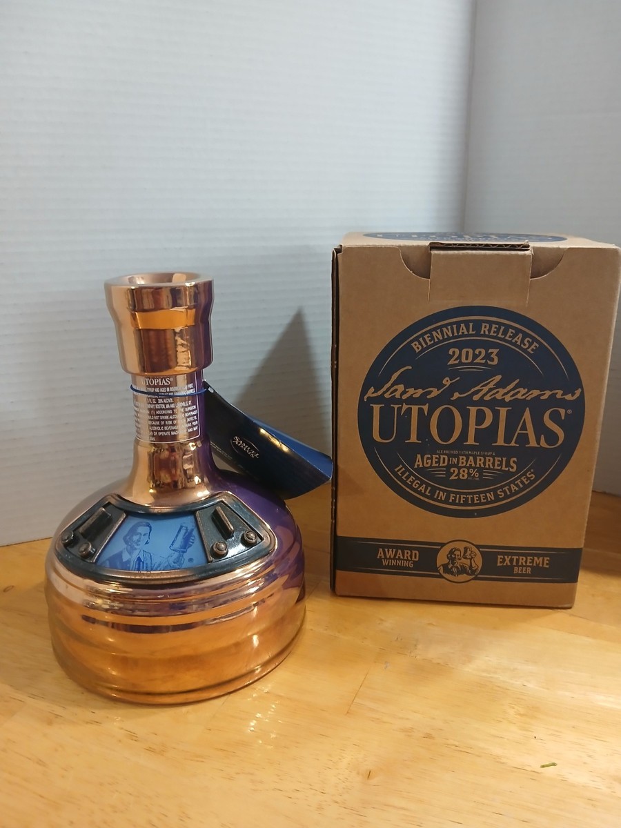 Empty Samuel Adams Utopias Collectible bottle- original box and