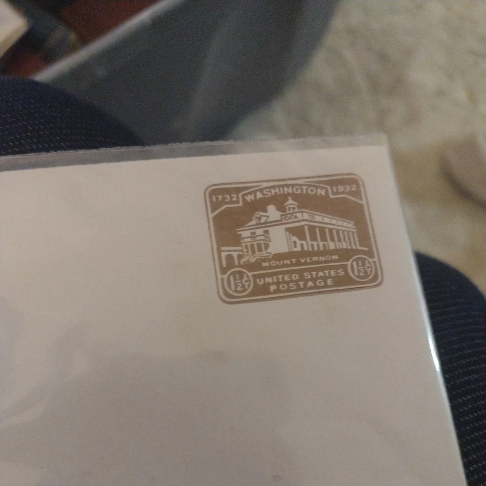 U.S. Postage 1732-1932 Washington Mount Vernon 1-5 c Envelopes Unused  (e150 - Image 4 of 4