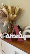 Custom 3D Printed Initial  Name sign-Personalized Letter Decor Any Name  Color