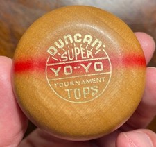 MINT SURVIVOR Duncan 1955 Super Tournament Yo-Yo Natural Rock Maple