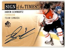 Jaden Schwartz 2012-13 SP Authentic Sign of the Times Rookie Auto #SOT-SJ Canada