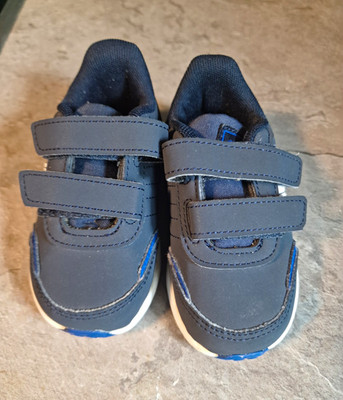 adidas VS Switch Kinder Sneaker Klettverschluss Blau/Grau/Weiß EU 21
