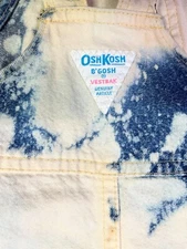 Vintage Oshkosh B'Gosh Vestbak Shortalls 6M? Distressed Overalls Made in USA