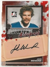 2011-12 ITG Enforcers Autographs #AJW John Wensink In The Game