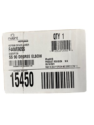 HOFFMAN Stainless Wire way Elbow,4.00x4.00,SS Type 304 90 deg.