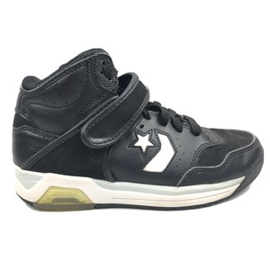 size 4 black high top converse