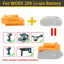 1X Adapter For WORX 20V 6PIN Li-Ion Battery To For Makita 18V Series Tools New