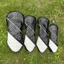 New USA Pattern Golf Head Covers Fairway Wood Head Cover Wood Hybrid Head Cover