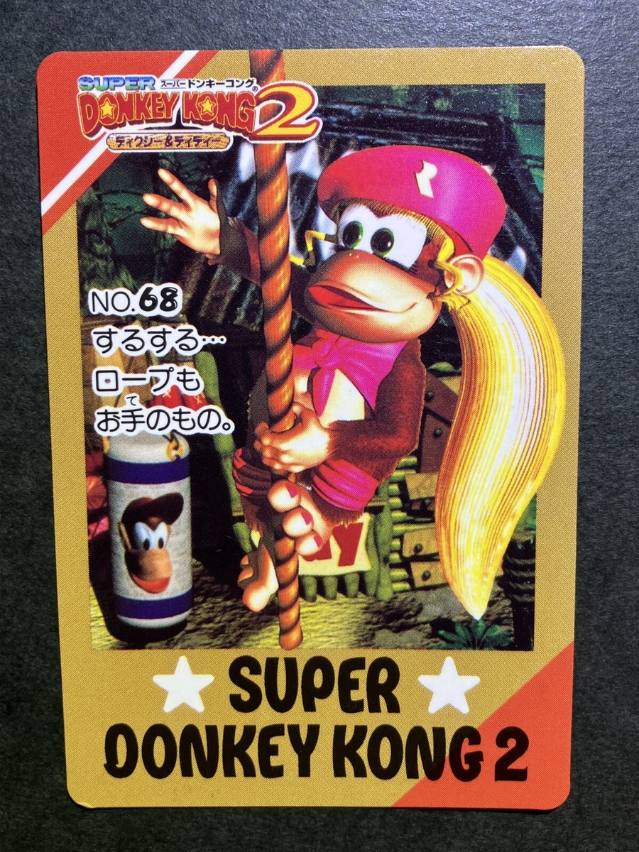 Super Donkey Kong 2 Dixie & Diddy Cards TCG Japanese Bandai 1996