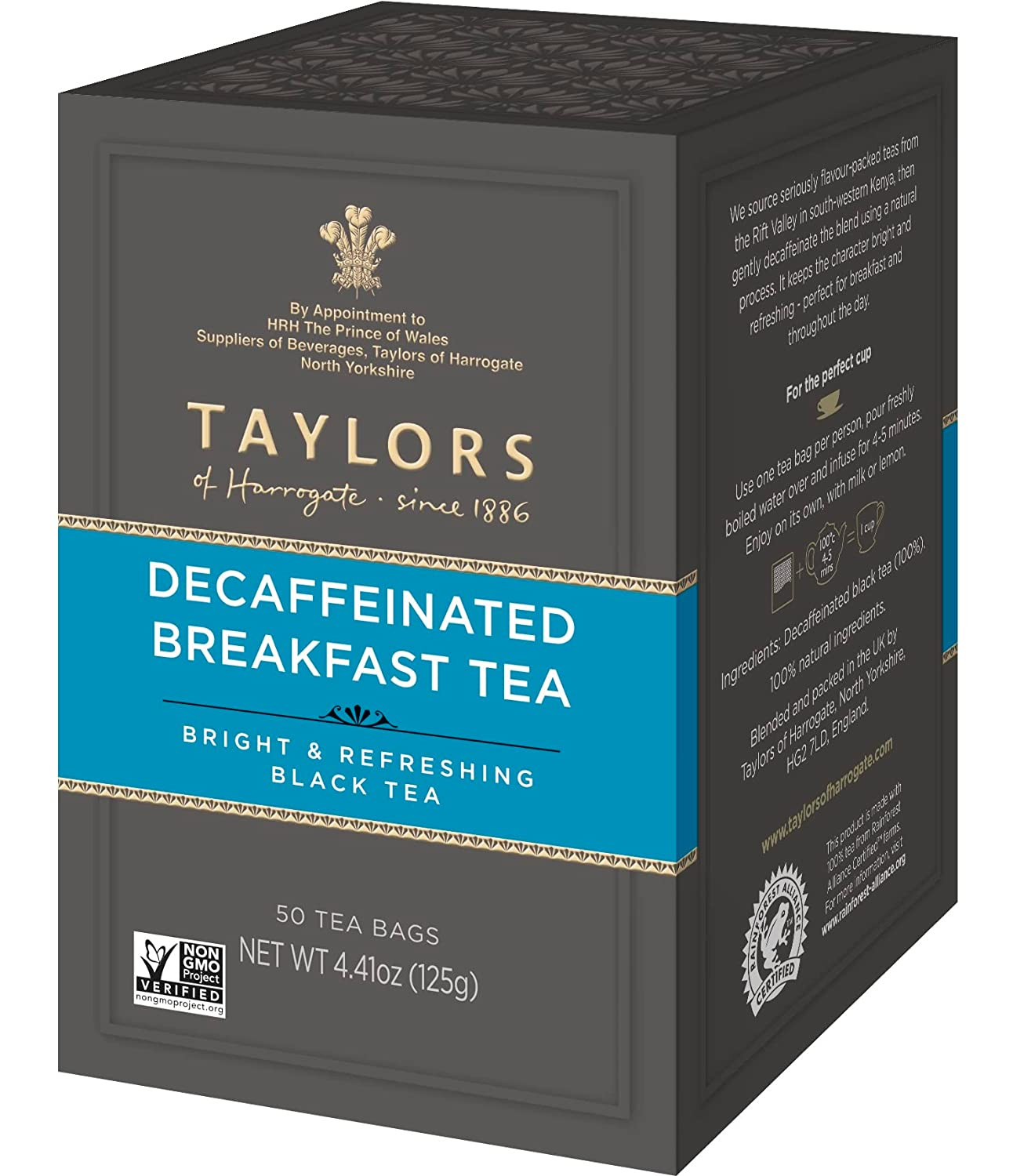 Taylors Decaf Breakfast Tea, 50 Bags