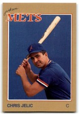 1988 Grand Slam Baseball Card Chris Jelic c Jackson Mets #8