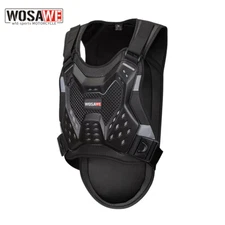 WOSAWE Motorcycle Jacket Motorcross Armored Vest Bike Spine Chest Back Protector