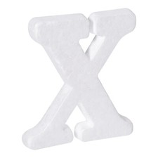 Foam Letters X Letter EPS White Polystyrene Letter Foam 100mm/4 Inch