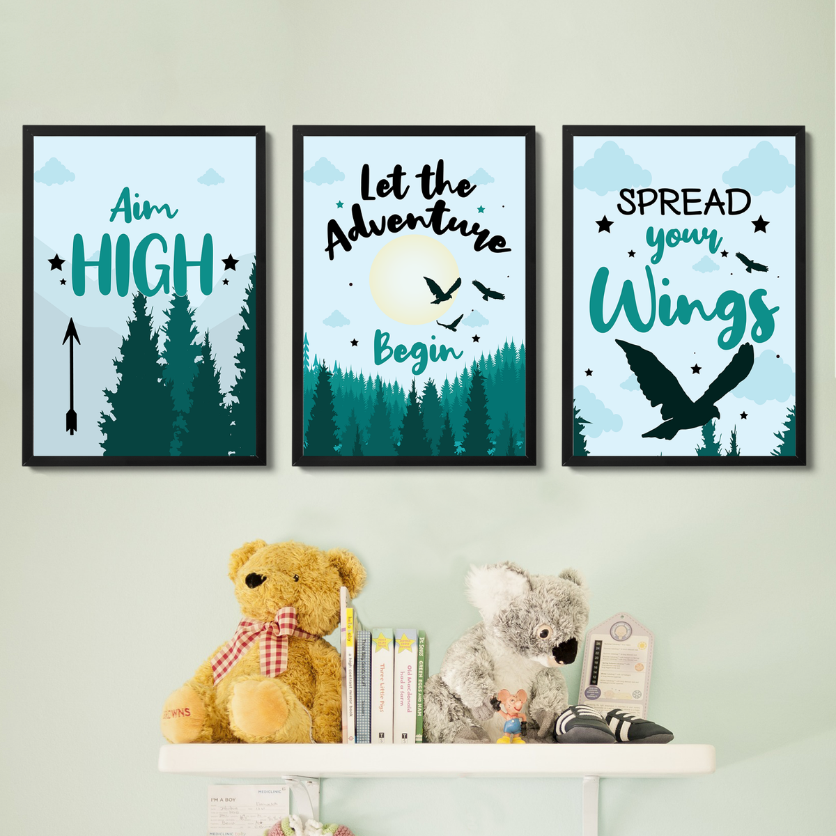 Stunning Textured Wall Art For Kids Bedroom image