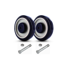 Shopping Cart Replacement Wheels and Axles - 2-Pack