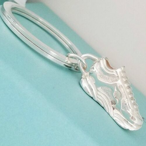Tiffany & Co. Sterling Silver Tennis Shoes Sneakers Tag Keychain