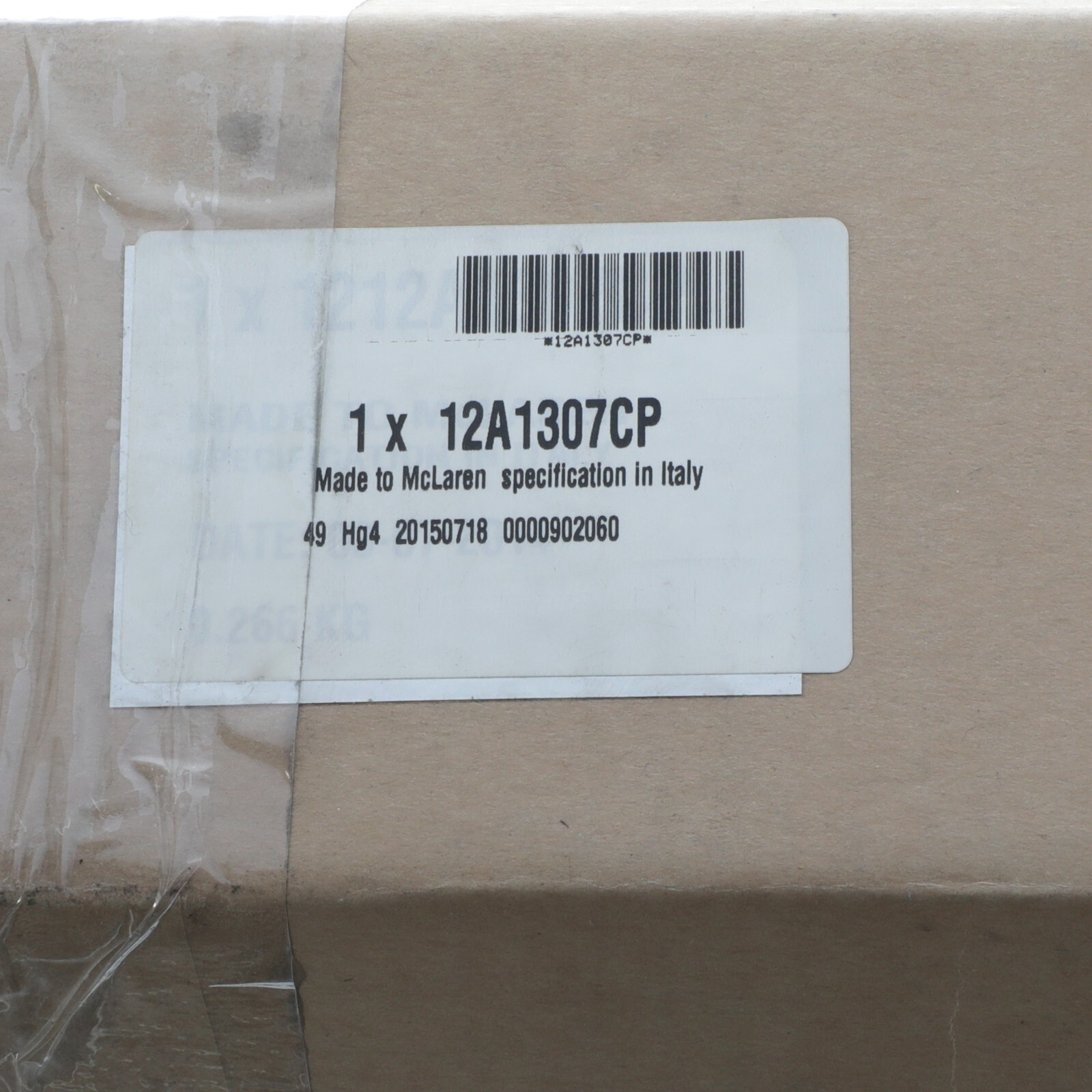 GENUINE MCLAREN RADIATOR DUCT SEAL OEM NEW 12A1307CP