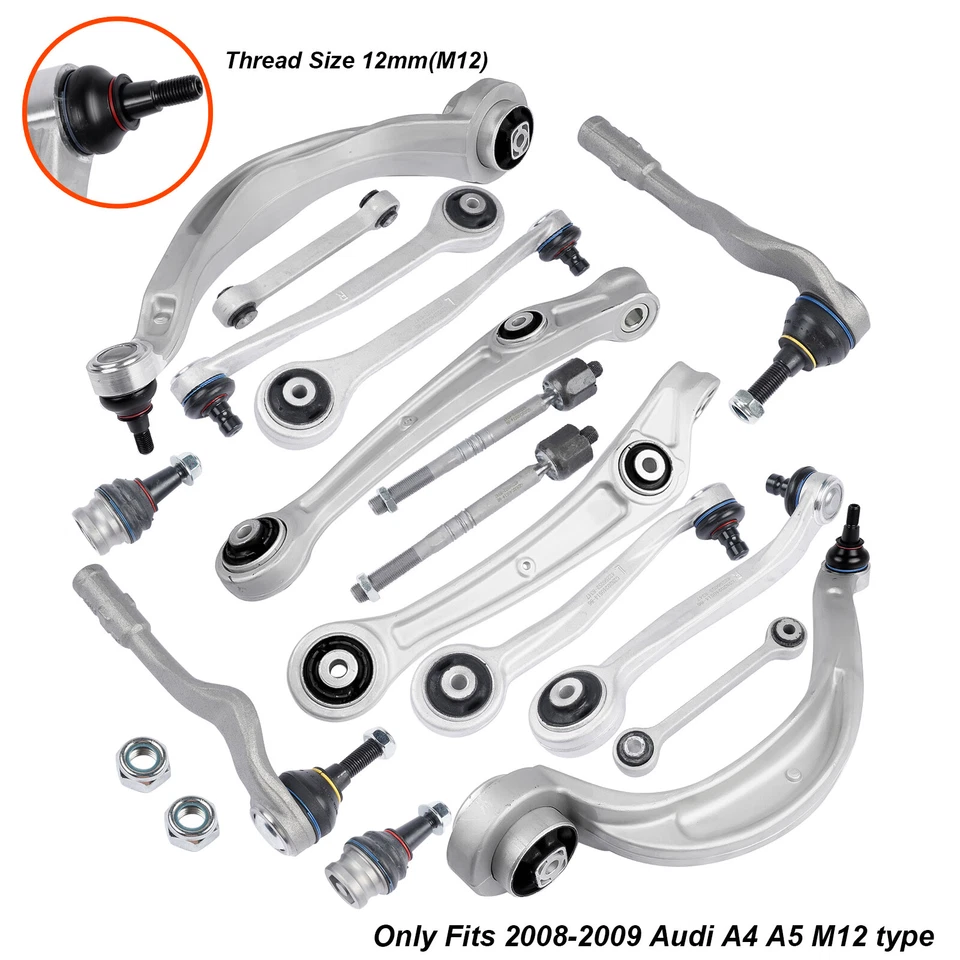 16 Teile Querlenker Satz Vorne für Audi A4 8K2 8K5 8KH A5 8T3 Q5 8R Links Rechts - Bild 4 von 4