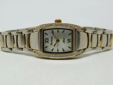 Armitron Now 75/3533TT Two Tone Quartz Women's Watch Sz. 6 3/4" New Battery