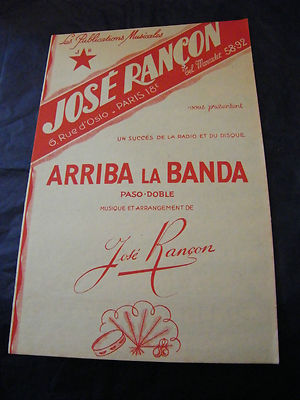 Partition Arriba La Banda José Rançon Notenblatt
