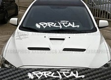 Brutal Windshield Decal Sticker Diesel Jdm Kdm Car Truck Suv Boost Euro