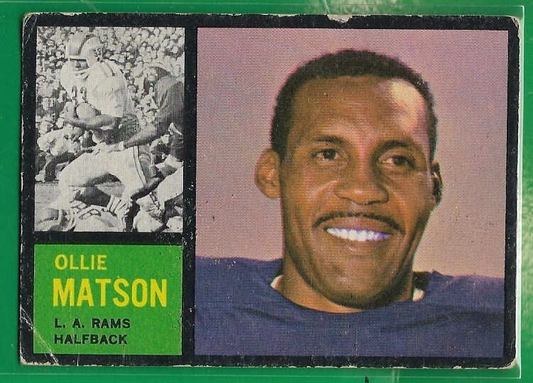 1962 Topps #79 Ollie Matson (HOF) (SP) (VG) Los Angeles Rams