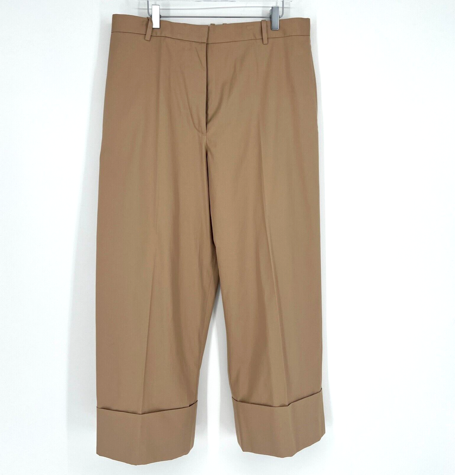 FILA Pantalone The Row donna 12 marrone beige polsino pantalone carter cotone gamba larga