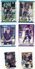 1987 OPC #2 Brian Benning St Louis Blues Signed Autographed Card