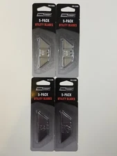 Tool Shop 5-pack Steel Utility Blades - Lot of 4 packs - NEW! 243-5389 