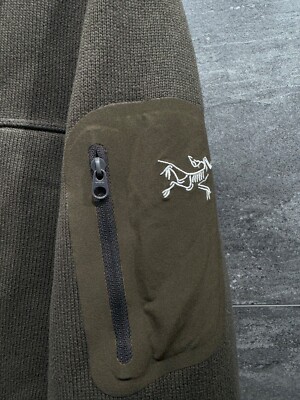 Arcteryx Fleece Zip Up Hoodie Mens Brown Jacket Size M | eBay