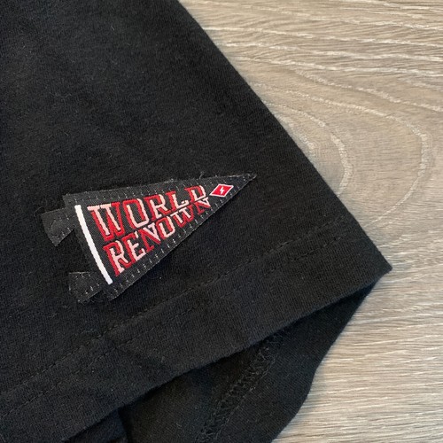 T-shirt Staple Pigeon da uomo 2XL grigio nero cucito logo manica corta doppio lato - Foto 6 di 11