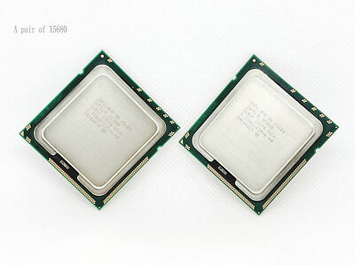 2PCS Intel X5680 (SLBV5) 3.33GHZ / 6 core 12MB 130W LGA1366 processor