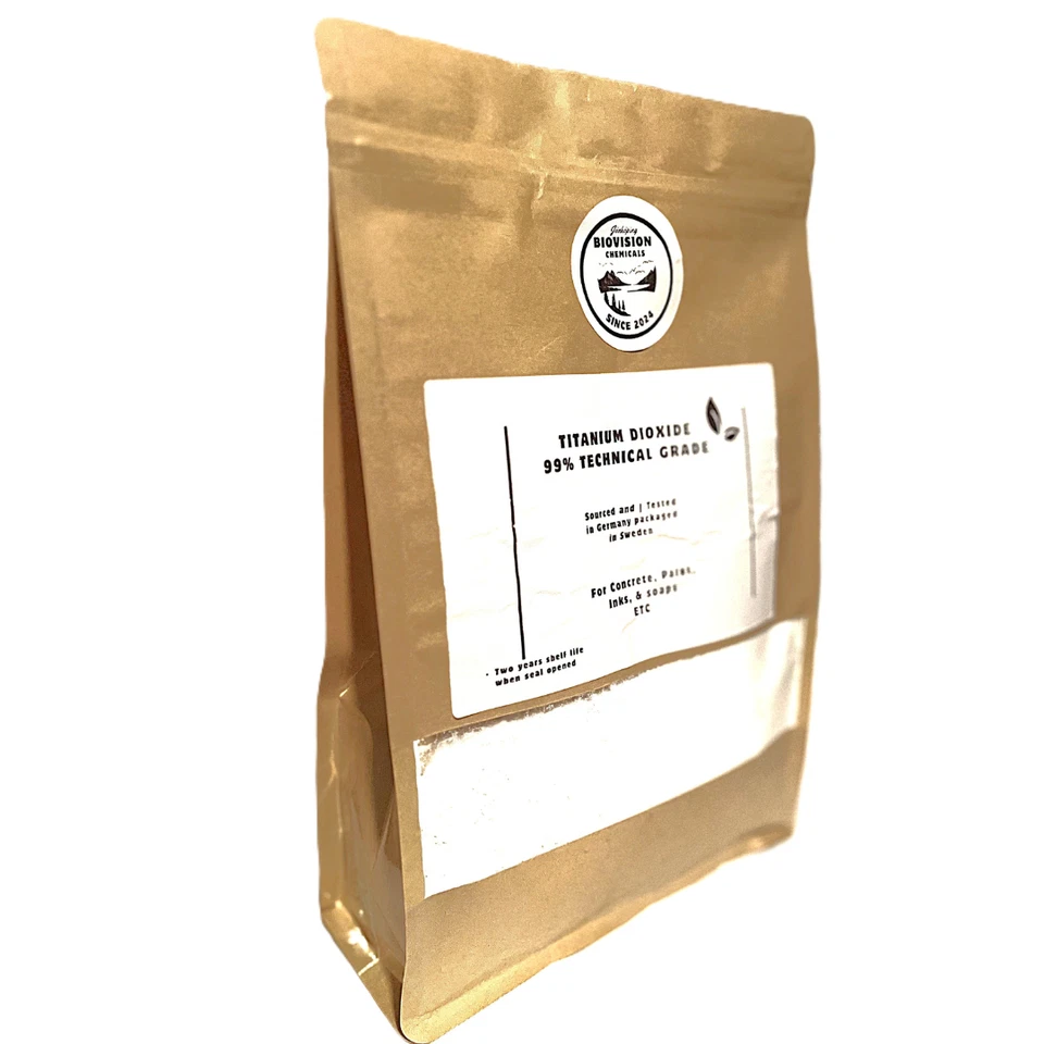 Titanium Dioxide (TIO₂) – Ultra Fine, Bright White Pigment – 11 lbs (5kg) - Image 2 of 3