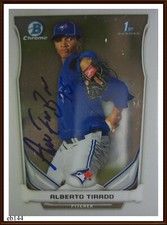 Alberto Tirado autographed baseball card