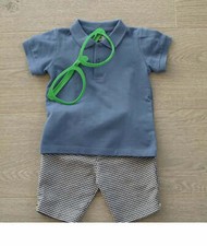 Blue Collared Polo Shirt T-shirt for Baby Boy Girl