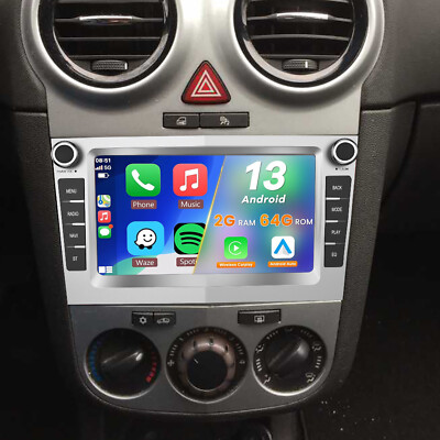 Für Opel Corsa C/D Zafira B Astra G H 2+64G Autoradio Android 13 Carplay GPS SWC